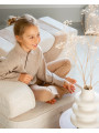 Poltrona per bambini Flip in velluto a coste bianco - Wigiwama