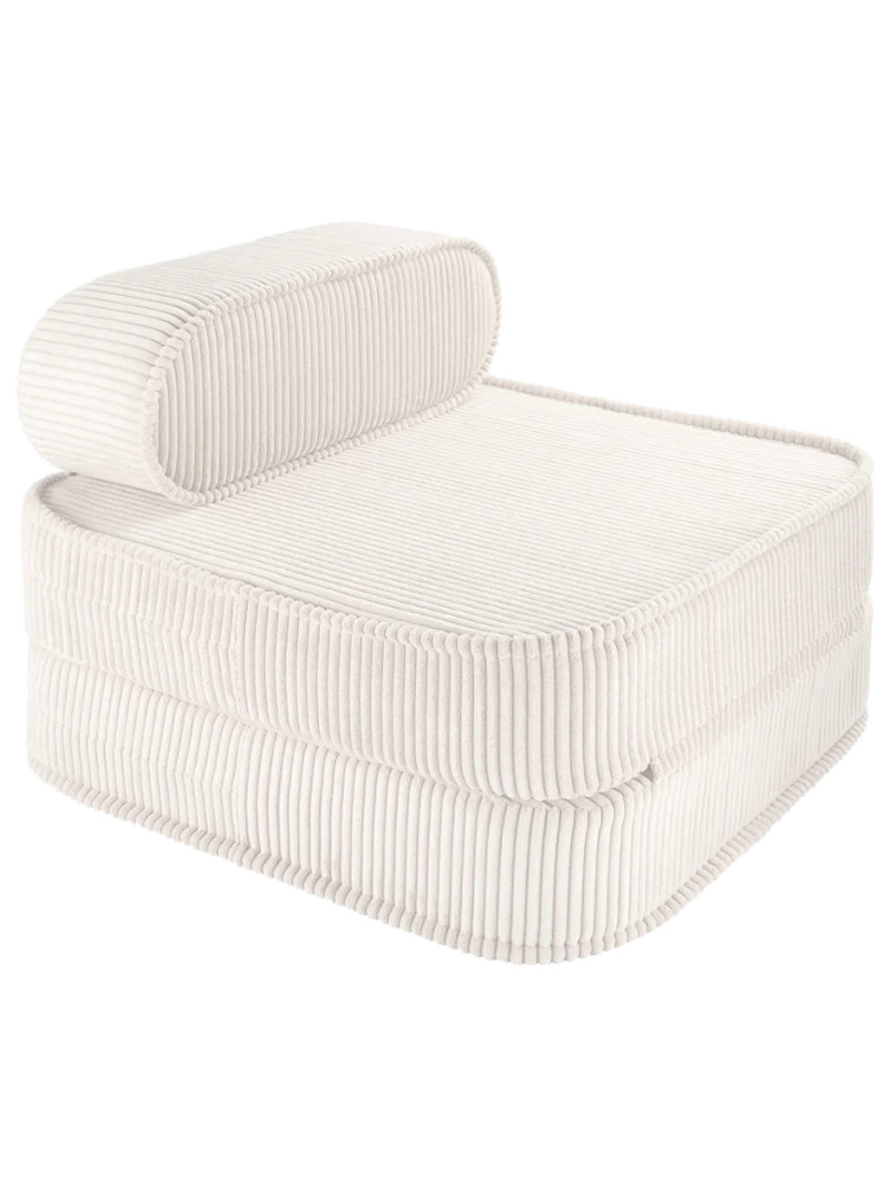 Children's Marshmallow White Mousse Flip Chair - Wigiwama