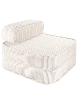 Children's Marshmallow White Mousse Flip Chair - Wigiwama