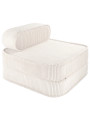 Poltrona per bambini Flip in velluto a coste bianco - Wigiwama