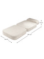 Children's Marshmallow White Mousse Flip Chair - Wigiwama