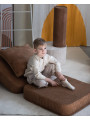 Children's Toffee Brown Mousse Flip Chair - Wigiwama