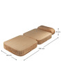 Children's Toffee Brown Mousse Flip Chair - Wigiwama