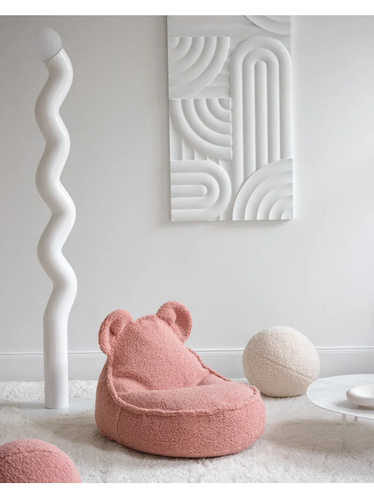 Children's Guava Pink Teddy Bear Beanbag - Wigiwama