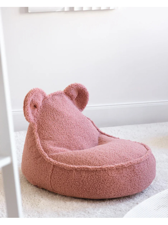Children's Guava Pink Teddy Bear Beanbag - Wigiwama