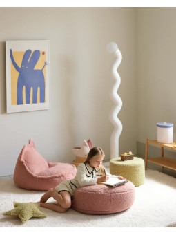 Children's Guava Pink Teddy Bear Beanbag - Wigiwama