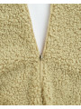 Pouf a sacco orsetto in tessuto teddy verde matcha - Wigiwama