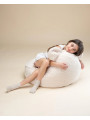 Pouf a sacco orsetto in tessuto teddy bianco - Wigiwama