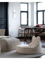 Pouf a sacco orsetto in tessuto teddy bianco - Wigiwama