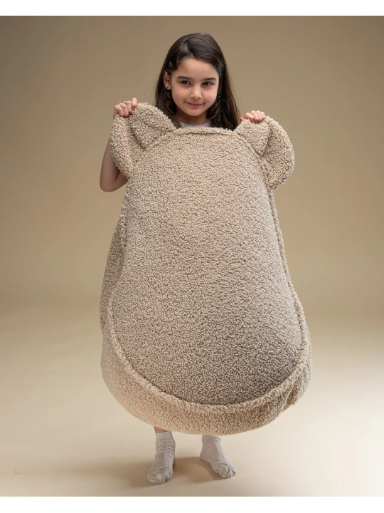 Children's Biscuit Brown Teddy Bear Beanbag - Wigiwama