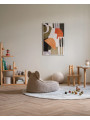 Pouf a sacco orsetto in tessuto teddy marrone biscotto - Wigiwama