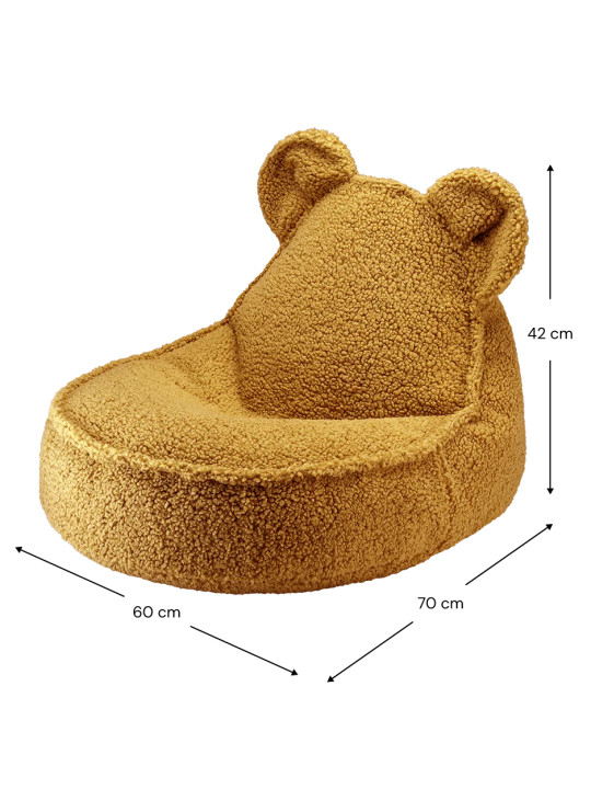 Children's Maple Brown Teddy Bear Beanbag - Wigiwama