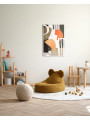Pouf a sacco orsetto in tessuto teddy acero - Wigiwama