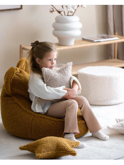 Children's Maple Brown Teddy Bear Beanbag - Wigiwama
