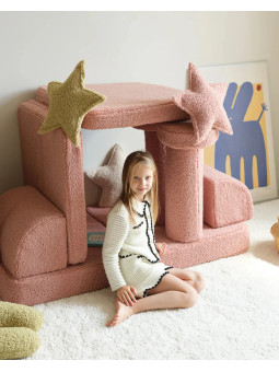 Children's Matcha Green Teddy Star Cushion - Wigiwama