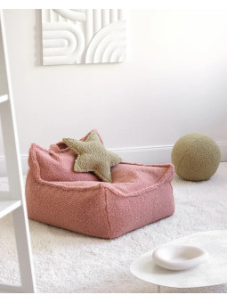 Children's Matcha Green Teddy Star Cushion - Wigiwama