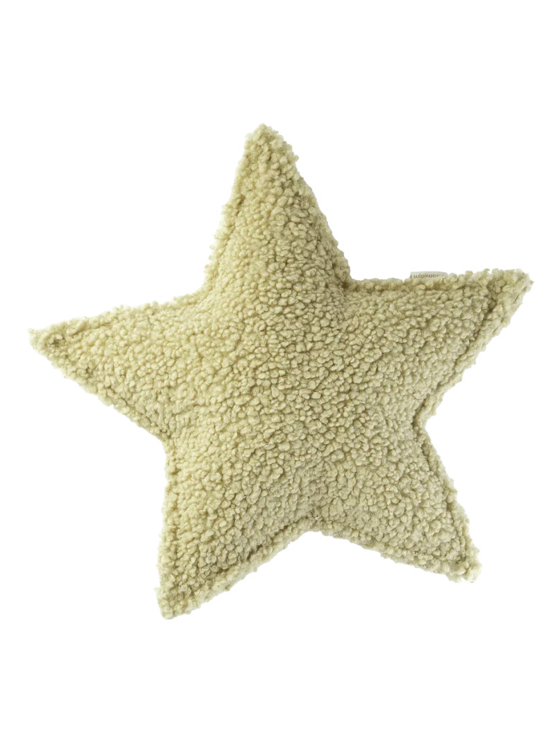 Children's Matcha Green Teddy Star Cushion - Wigiwama