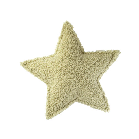 Children's Matcha Green Teddy Star Cushion - Wigiwama