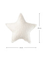 Cuscino a forma di stella in tessuto teddy bianco crema - Wigiwama