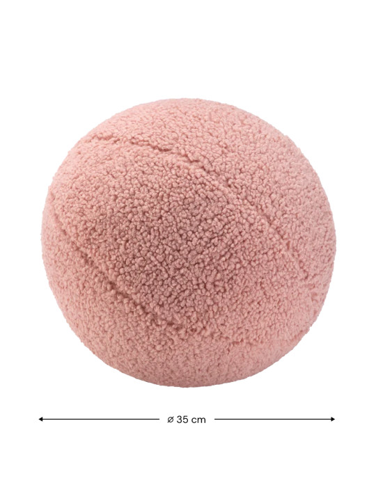 Cuscino a forma di palla rotonda rosa guava per bambini - Wigiwama