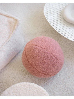 Cuscino a forma di palla rotonda rosa guava per bambini - Wigiwama