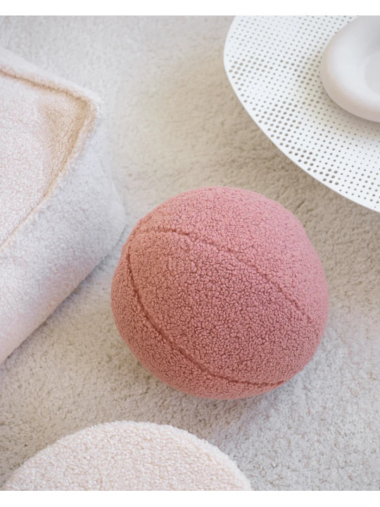 Children's Guava Pink Ball Teddy Cushion - Wigiwama