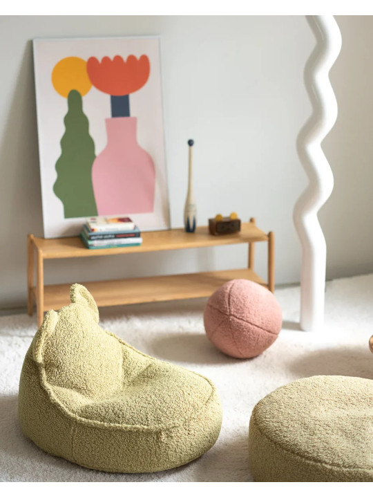 Children's Guava Pink Ball Teddy Cushion - Wigiwama