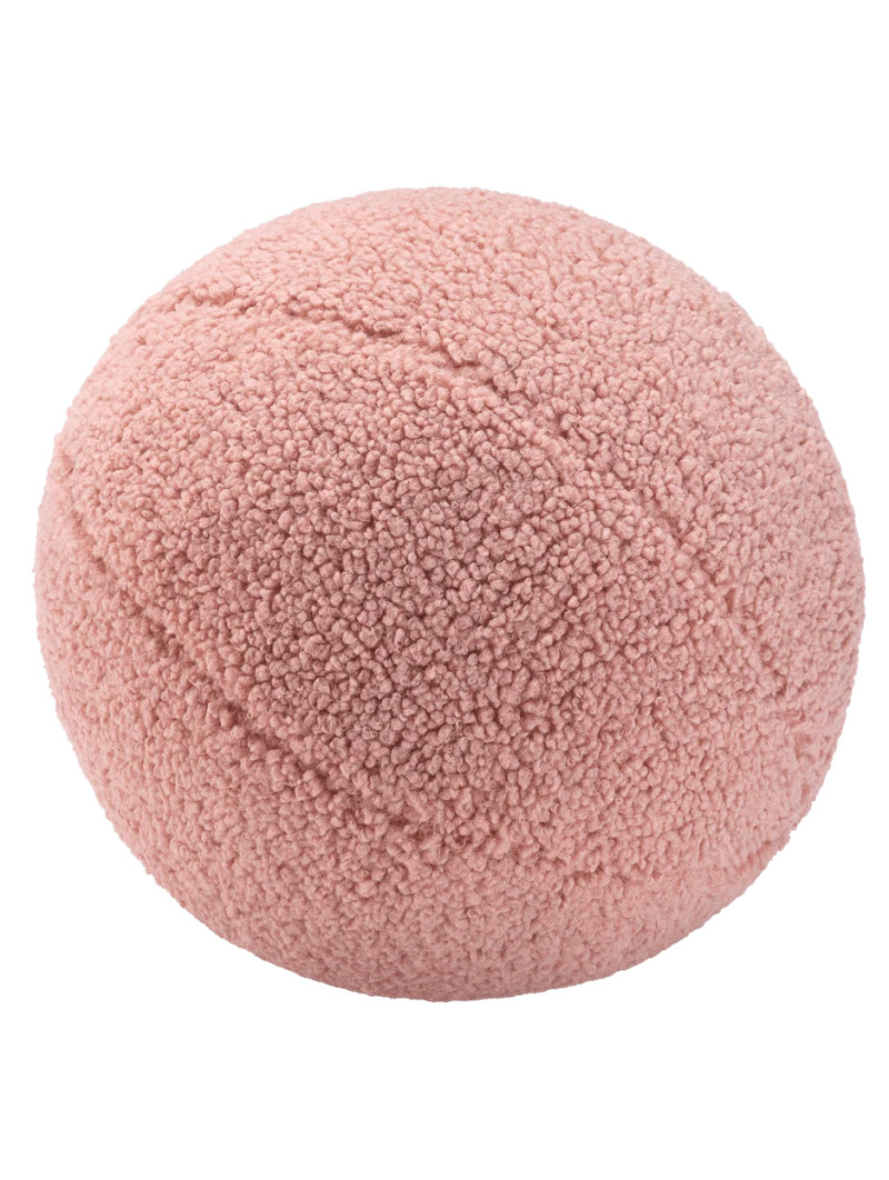Children's Guava Pink Ball Teddy Cushion - Wigiwama