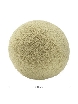 Cuscino a forma di palla rotonda verde matcha per bambini - Wigiwama