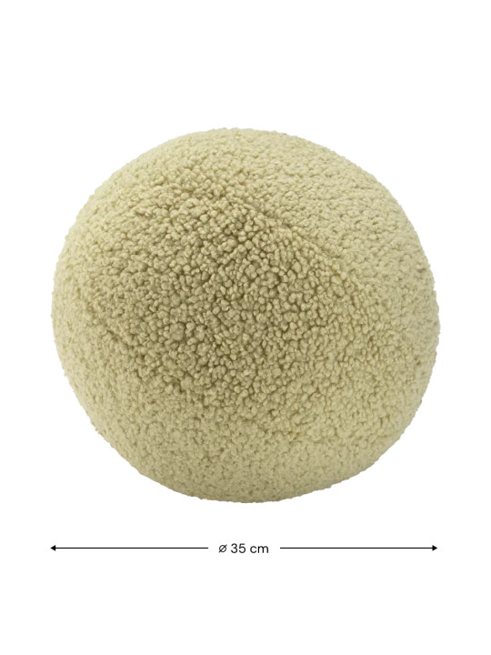 Cuscino a forma di palla rotonda verde matcha per bambini - Wigiwama