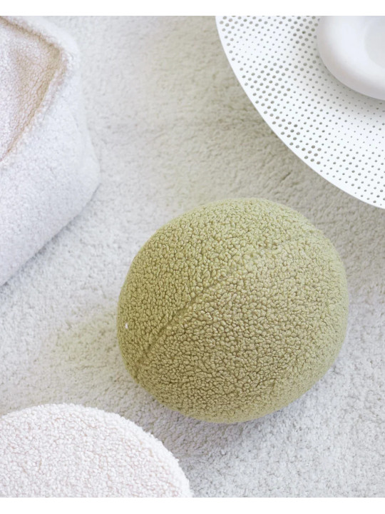 Cuscino a forma di palla rotonda verde matcha per bambini - Wigiwama