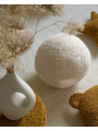 Children's Cream White Ball Teddy Cushion - Wigiwama