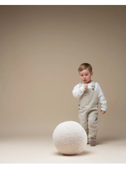 Children's Cream White Ball Teddy Cushion - Wigiwama