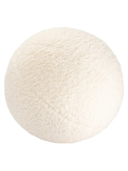 Cuscino a forma di palla rotonda bianco crema per bambini - Wigiwama