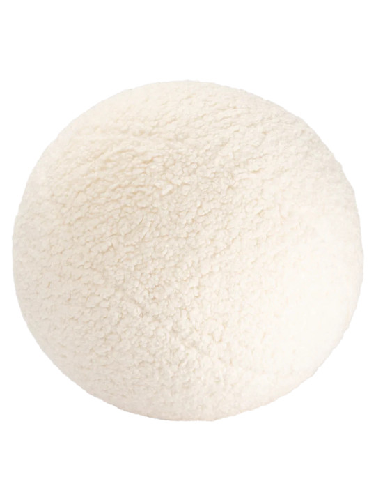 Cuscino a forma di palla rotonda bianco crema per bambini - Wigiwama