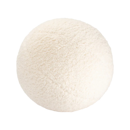 Cuscino a forma di palla rotonda bianco crema per bambini - Wigiwama