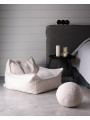Children's Cream White Ball Teddy Cushion - Wigiwama