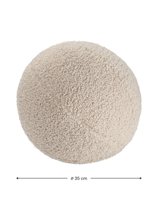 Cuscino a forma di palla rotonda marrone biscotto per bambini - Wigiwama