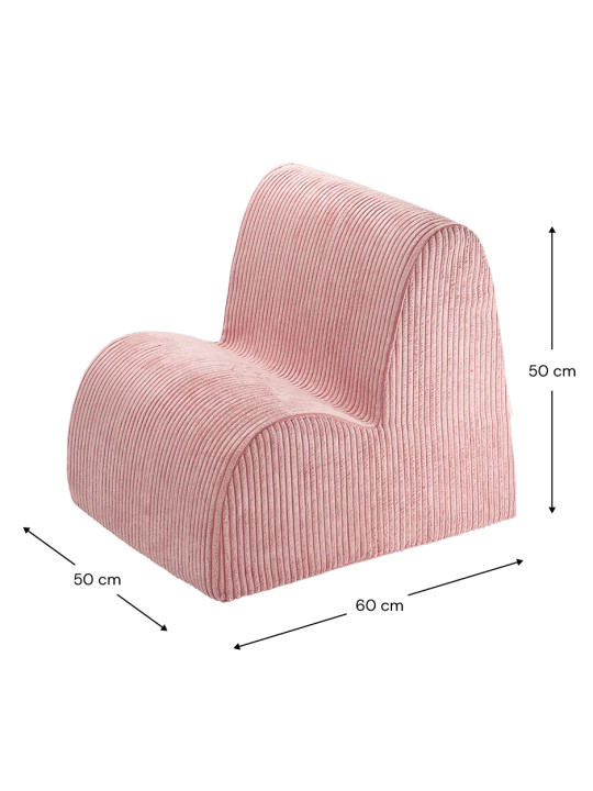 Children's Pink Mousse Cloud Chair - Wigiwama