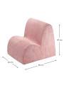 Poltroncina nuvola in velluto a coste rosa - Wigiwama