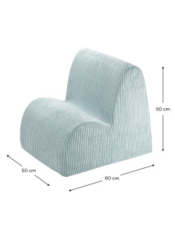 Children's Peppermint Green Mousse Cloud Chair - Wigiwama