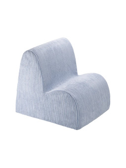 Poltroncina nuvola in velluto a coste blu - Wigiwama