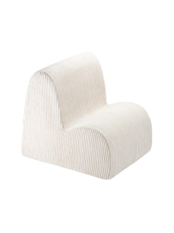 Poltroncina nuvola in velluto a coste bianco - Wigiwama