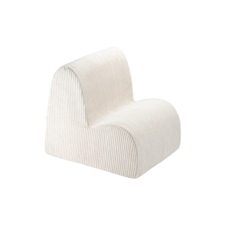 Poltroncina nuvola in velluto a coste bianco - Wigiwama