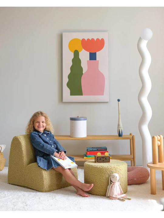 Children's Matcha Green Cloud Chair - Wigiwama
