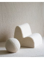 Poltroncina nuvola in tessuto teddy bianco - Wigiwama