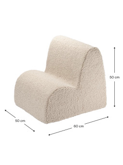 Children's Biscuit Brown Cloud Chair - Wigiwama