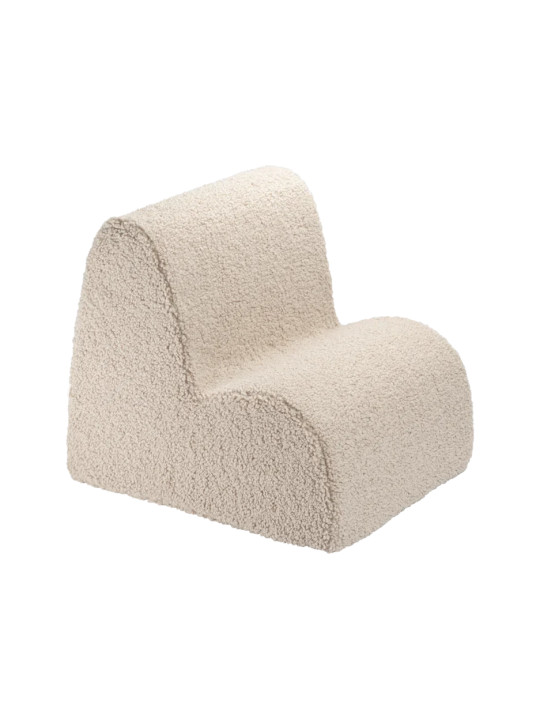 Poltroncina nuvola in tessuto teddy marrone biscotto - Wigiwama