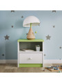 Comodino per bambini Babydreams in legno verde - Kocot Kids