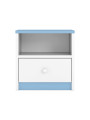 Comodino per bambini Babydreams in legno azzurro - Kocot Kids
